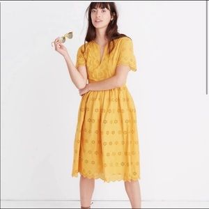 Madewell Eyelet Midi Dress Sz 10
